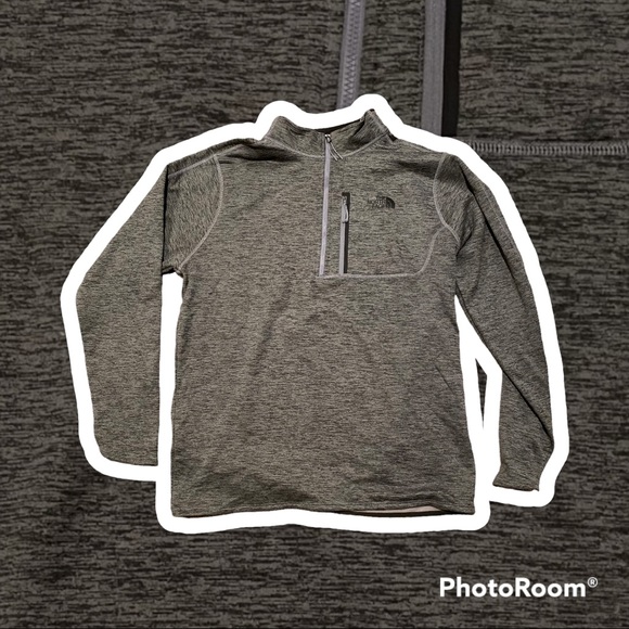 North Face 1/2 Zip Men’s Long Sleeve, Fleece Inside - Picture 1 of 7